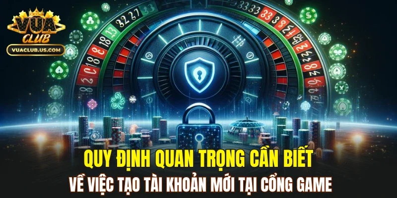 Quy định về việc tạo tài khoản mới tại cổng game